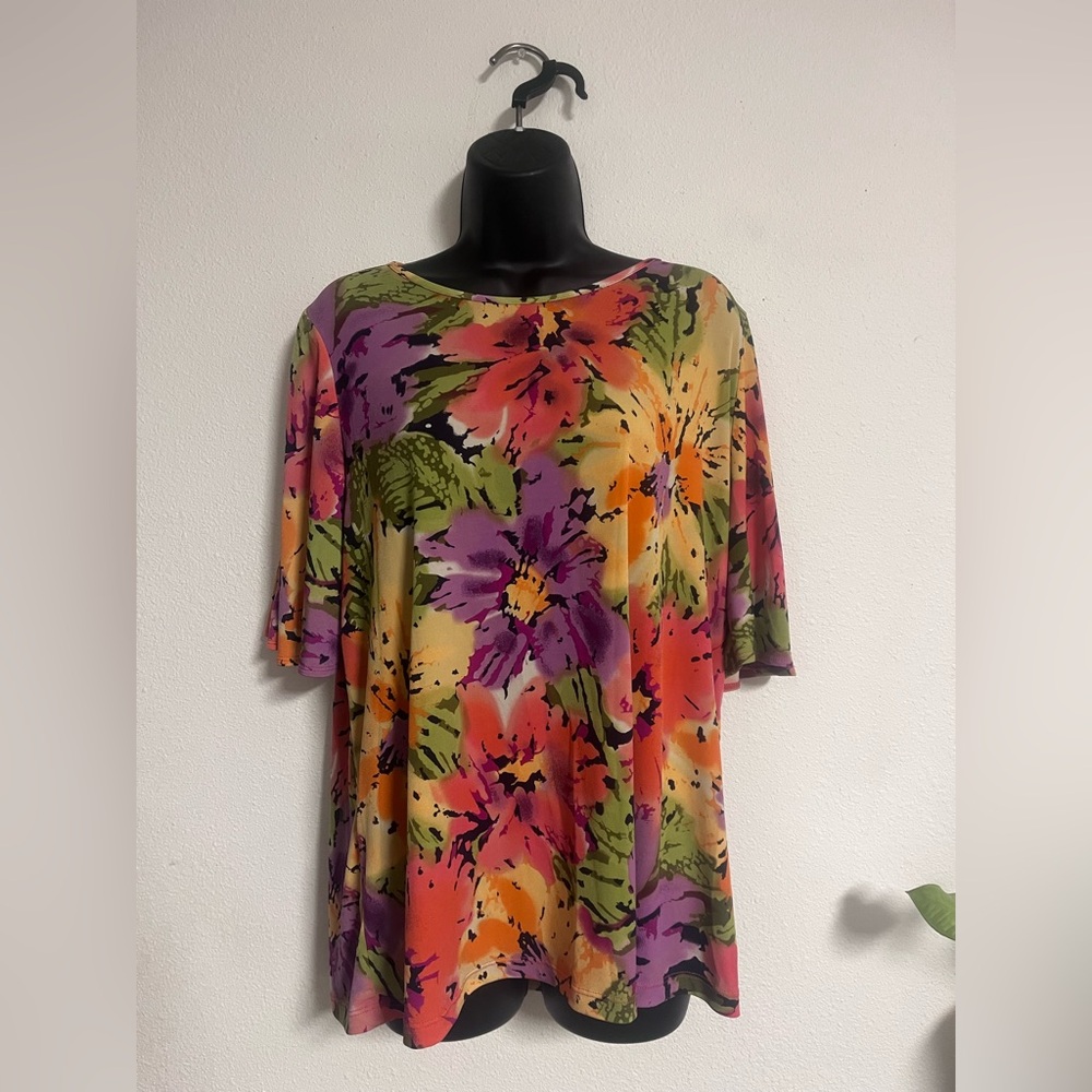 Floral Multicolor Tunic Top